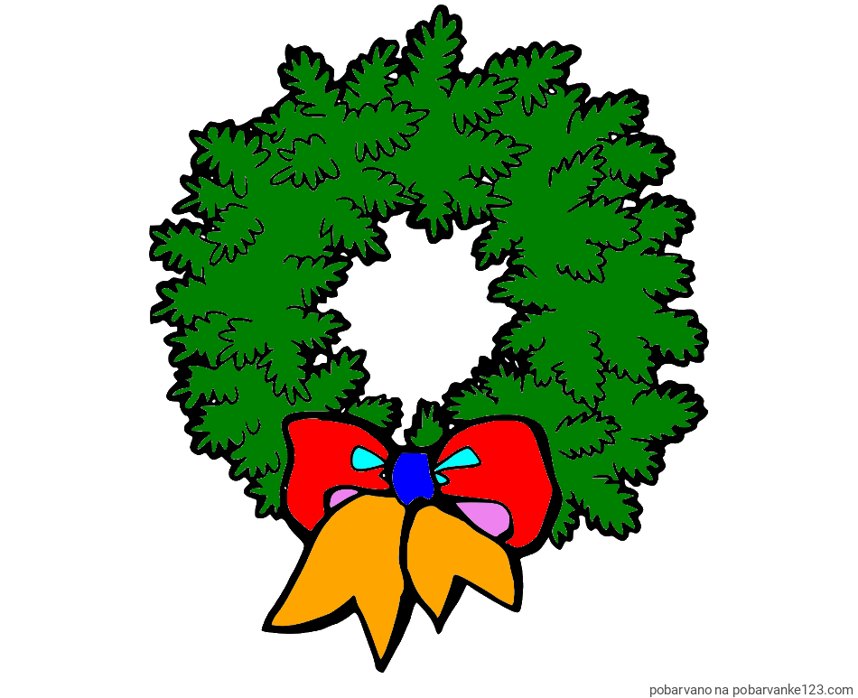 POBARVANA POBARVANKA - Adventni venček