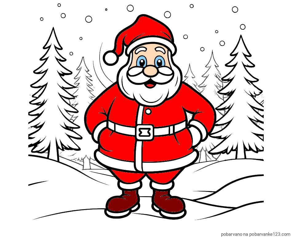 POBARVANA POBARVANKA - Pobarvanka Božička v gozdu