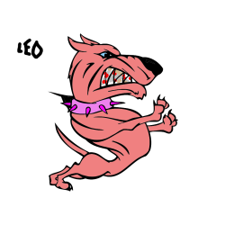 Pobarvana pobarvanka - Pobarvanka hudega kužka