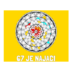 Pobarvana pobarvanka - Pobarvanka imena 67 JE NAJACI in mandale 4