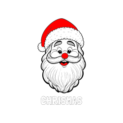 Pobarvana pobarvanka - Pobarvanka imena CHRISMAS in pobarvanka veselega Božička