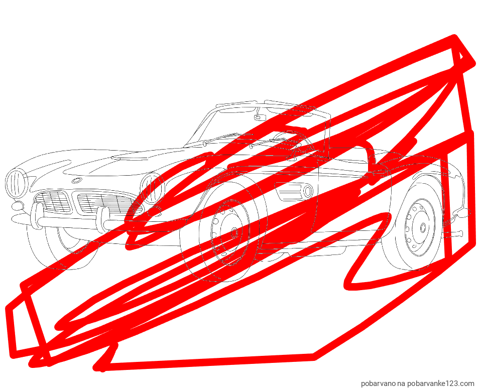 POBARVANA POBARVANKA - Pobarvnaka starega BMW