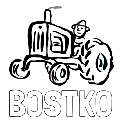 Online izdelana pobarvanka - Pobarvanka imena BOŠTKO in preprosta pobarvanka traktorja