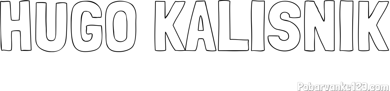 Pobarvanka imena HUGO KALIŠNIK