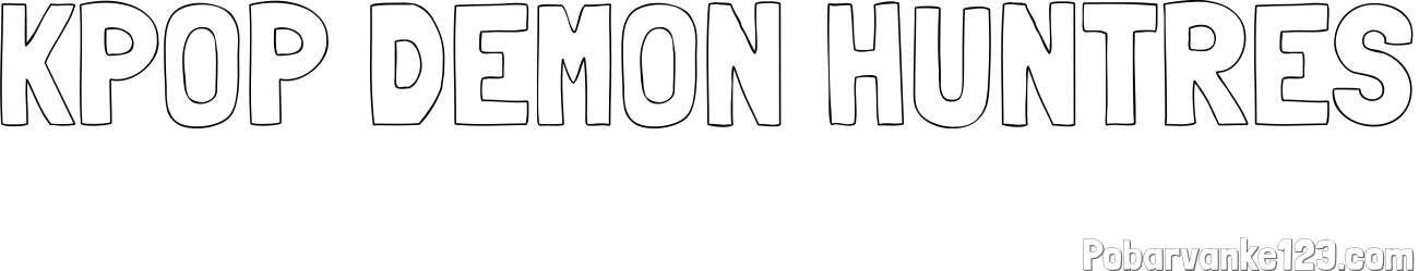 Pobarvanka imena K-POP DEMON HUNTRES