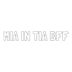 Online izdelana pobarvanka - Pobarvanka imena MIA IN TIA BFF