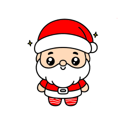 Pobarvana pobarvanka - Enostavna otroška pobarvanka Božička