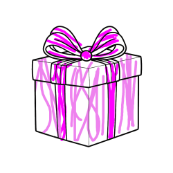 Pobarvana pobarvanka - Pobarvanka darila s pentljo