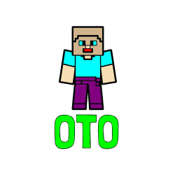 Pobarvana pobarvanka - Pobarvanka imena OTO in pobarvanka Minecraft figurice