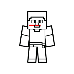 Pobarvana pobarvanka - Pobarvanka Minecraft figurice