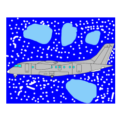 Pobarvana pobarvanka - Pobarvanka potniškega aviona