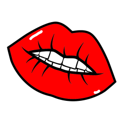 Pobarvana pobarvanka - Pobarvanka ustnic