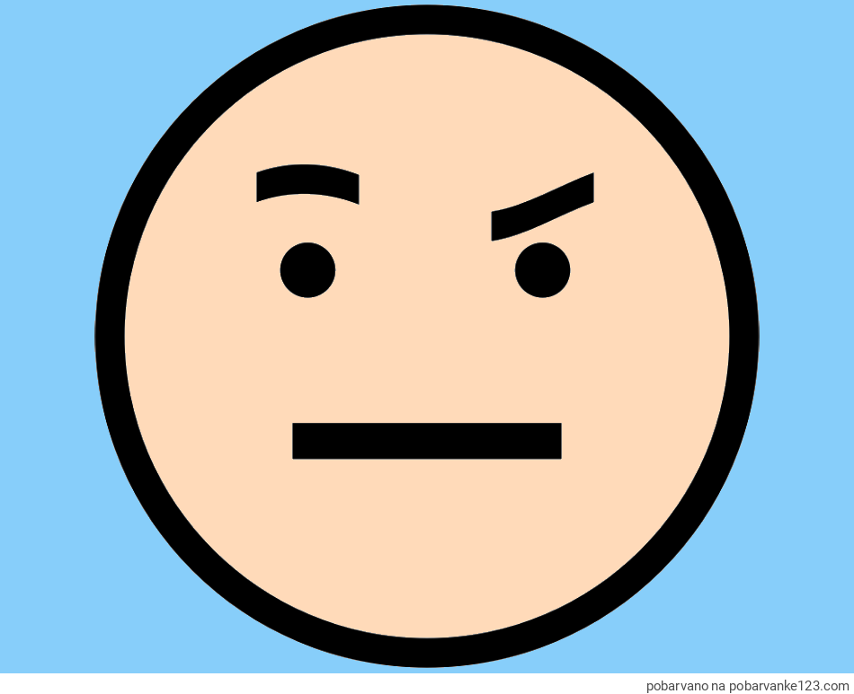 POBARVANA POBARVANKA - Pobarvanka začudenega smeška