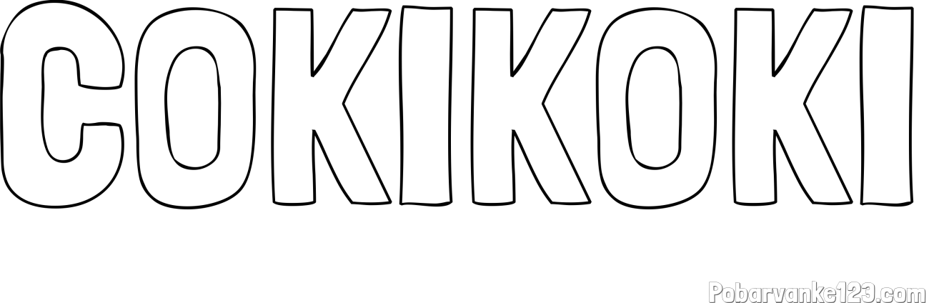Pobarvanka imena ČOKIKOKI