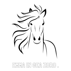 Online izdelana pobarvanka - Pobarvanka imena EMMA IN GEA ZORO . in lepa pobarvanka konja