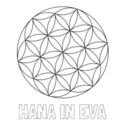 Online izdelana pobarvanka - Pobarvanka imena HANA IN EVA in mandale 2