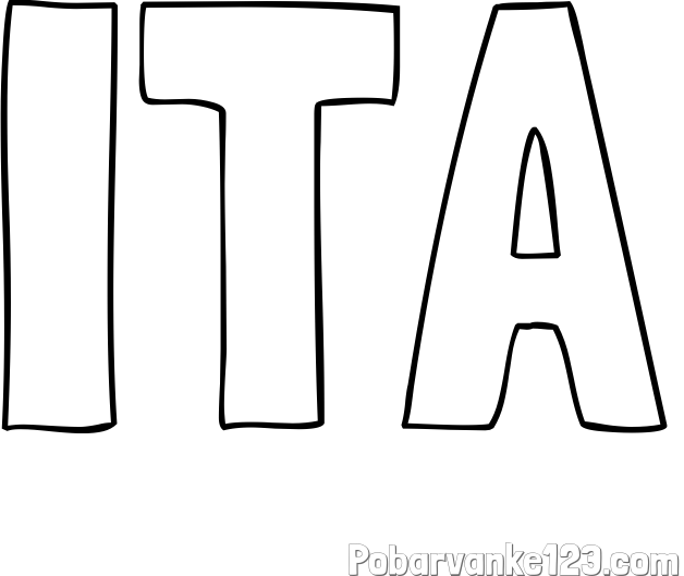 Pobarvanka imena ITA