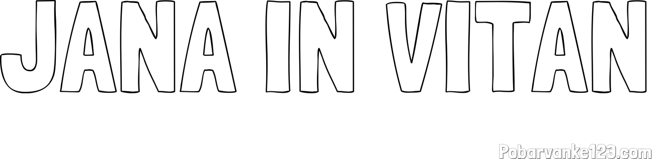Pobarvanka imena JANA IN VITAN