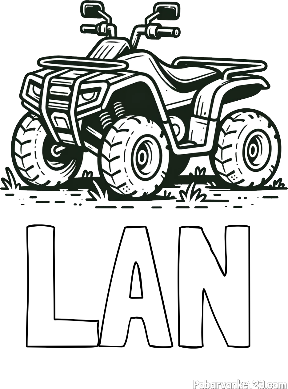Pobarvanka imena LAN in pobarvanka štirikolesnika