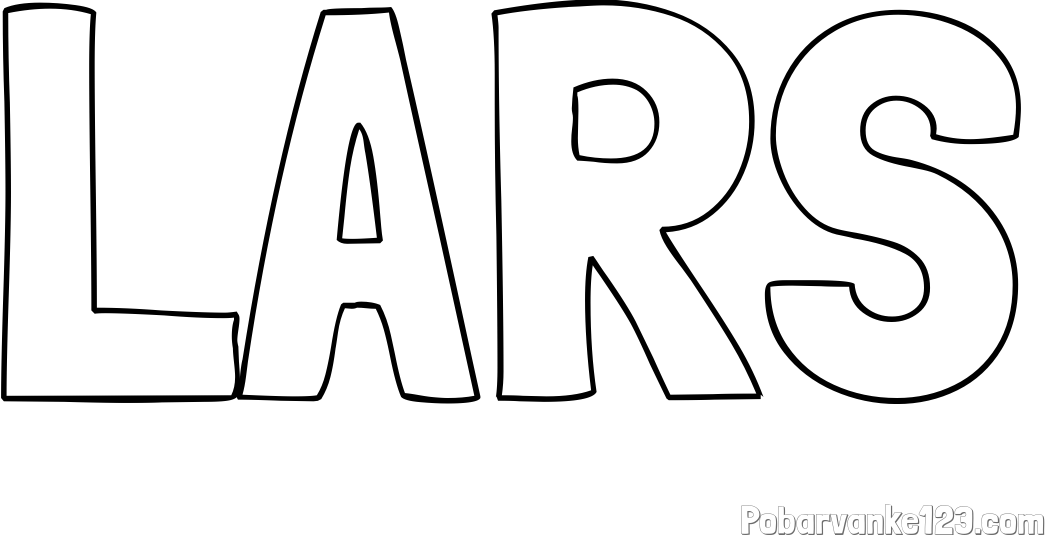 Pobarvanka imena LARS