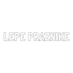 Online izdelana pobarvanka - Pobarvanka imena LEPE PRAZNIKE