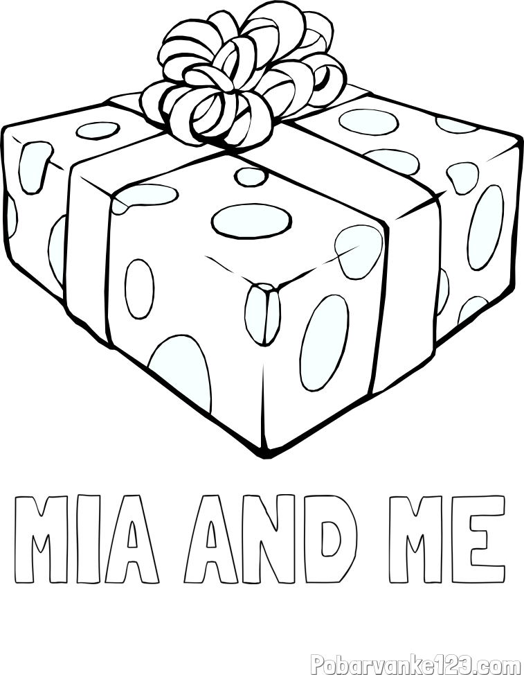 Pobarvanka imena MIA AND ME in božično darilo