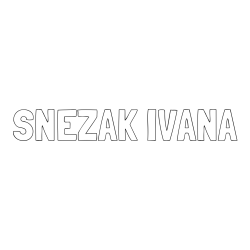 Online izdelana pobarvanka - Pobarvanka imena SNEŽAK IVANA