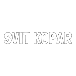 Online izdelana pobarvanka - Pobarvanka imena SVIT KOPAR