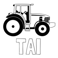 Online izdelana pobarvanka - Pobarvanka imena TAI in pobarvanka velikega in zmogljivega traktorja