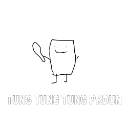 Online izdelana pobarvanka - Pobarvanka imena TUNG TUNG TUNG PRDUN in tung tung tung sahur