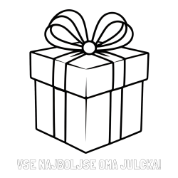 Online izdelana pobarvanka - Pobarvanka imena VSE NAJBOLJŠE OMA JULČKA! in pobarvanka preprostega darila