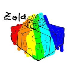 Pobarvana pobarvanka - Božično darilo