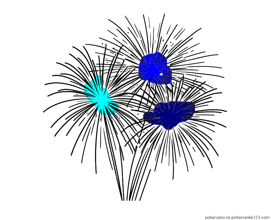 POBARVANA POBARVANKA - Lepa pobarvanka ognjemeta