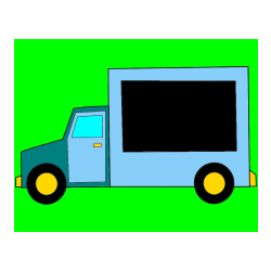 Pobarvana pobarvanka - Otroška pobarvanka kamiona