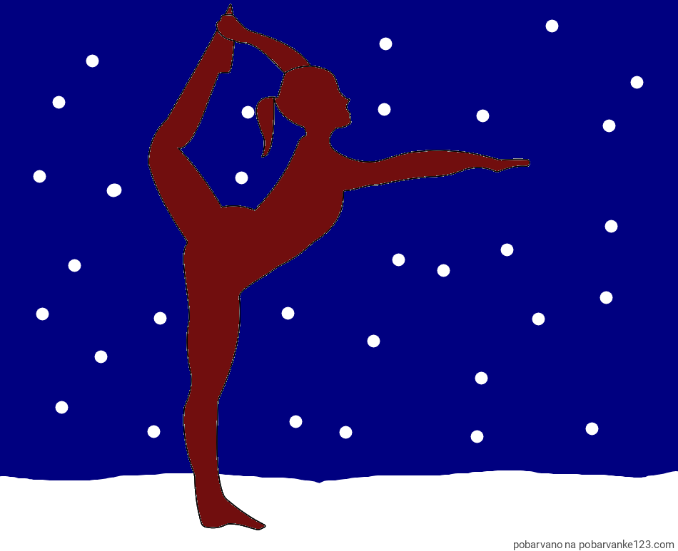 POBARVANA POBARVANKA - Pobarvanka baletke med ogrevanjem