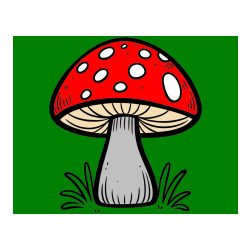 Pobarvana pobarvanka - Pobarvanka gobe