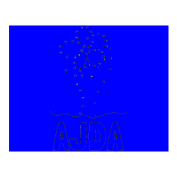 Pobarvana pobarvanka - Pobarvanka imena AJDA in pobarvanka rože - poveži številke