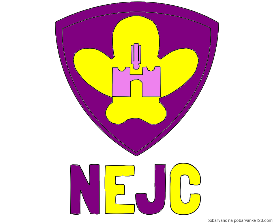 POBARVANA POBARVANKA - Pobarvanka imena NEJC in pobarvanka NK Maribor (grb)