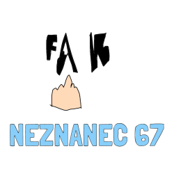 Pobarvana pobarvanka - Pobarvanka imena NEZNANEC 67 in fakič