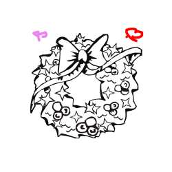 Pobarvana pobarvanka - Pobarvanka lepega adventnega venčka