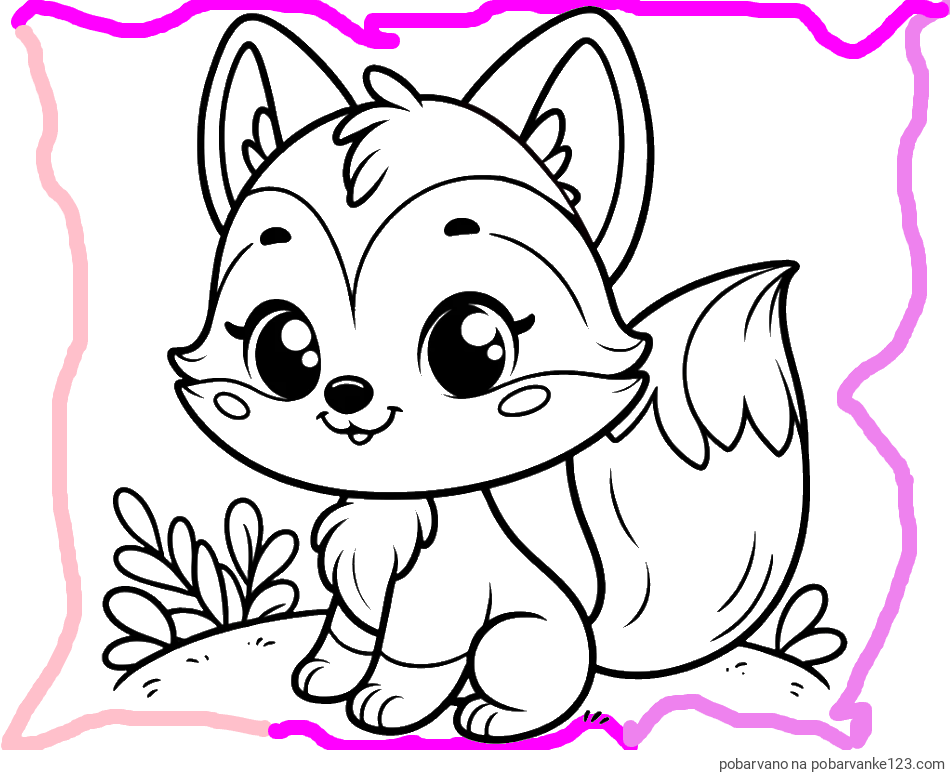 POBARVANA POBARVANKA - Pobarvanka lisičke
