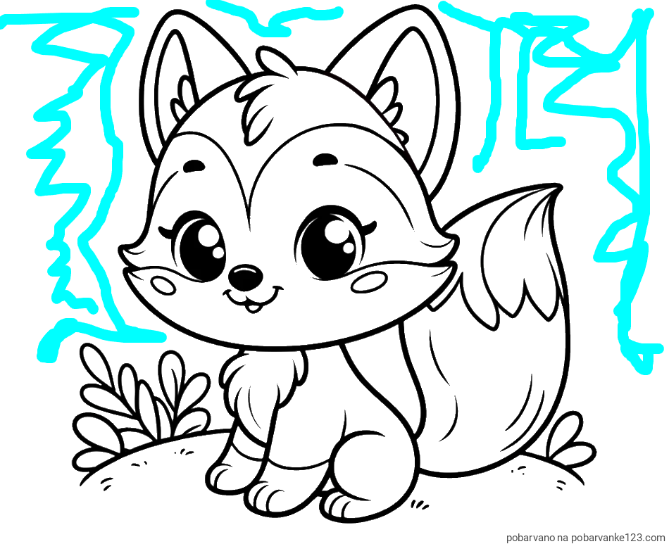 POBARVANA POBARVANKA - Pobarvanka lisičke