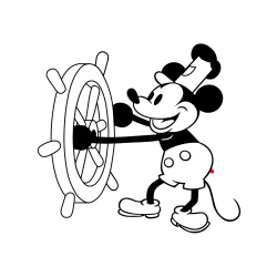 Pobarvana pobarvanka - Pobarvanka Miki Miške (Mickey Mouse)