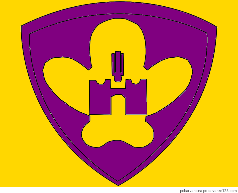 POBARVANA POBARVANKA - Pobarvanka NK Maribor (grb)