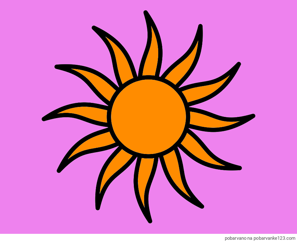 POBARVANA POBARVANKA - Pobarvanka sončka