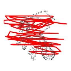 Pobarvana pobarvanka - Pobarvanka strašnega zmaja