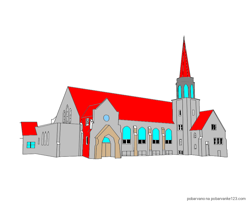 POBARVANA POBARVANKA - Pobarvanka velike cerkve