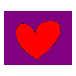 Pobarvana pobarvanka - Srček