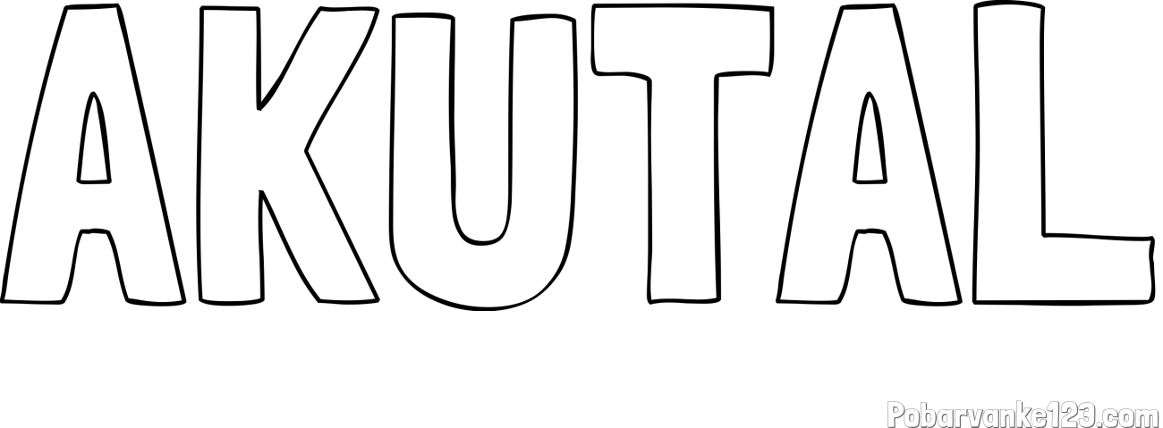 Pobarvanka imena AKUTAL