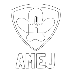 Online izdelana pobarvanka - Pobarvanka imena AMEJ in pobarvanka NK Maribor (grb)